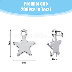 200 шт. подвески из нержавеющей стали 304&nbsp;STAS-DC0015-35