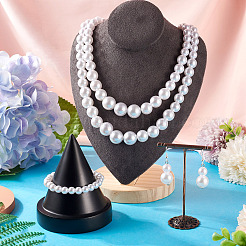 Комплект украшений из бисера имитирующего жемчуга из АБС-пластика&nbsp;SJEW-TAC00004