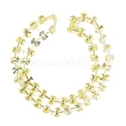 Стеклянные бусины с гальваническим покрытием &nbsp;EGLA-B007-03A-HP01