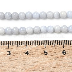 Натуральный голубой кружевной агат бисер нитей&nbsp;G-G344-A06-4mm