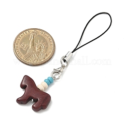 3 шт. латунные синтетические ремешки для мобильного телефона бирюзового цвета&nbsp;HJEW-JM04039