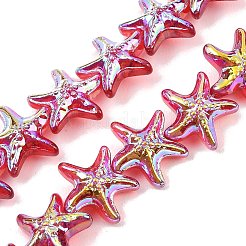 Стеклянные бусины с гальваническим покрытием &nbsp;EGLA-P069-01A-AB