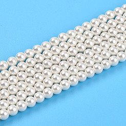 Выпечка из окрашенного перламутрового стекла жемчужные бусинки&nbsp;HY-N002-3mm-A11