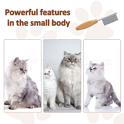 3 шт. расчески для домашних животных из нержавеющей стали AJEW-FH0005-43