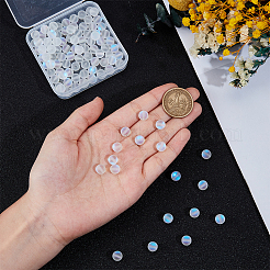 120 шт. синтетические бусины из лунного камня&nbsp;G-PA0001-75B