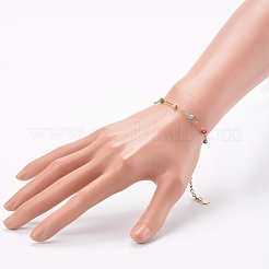 Браслеты-сателлиты из нержавеющей стали&nbsp;BJEW-JB06093