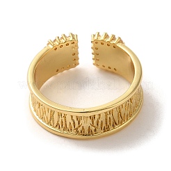 Регулируемые кольца из латунного микропаве из циркония RJEW-K259-01D-G