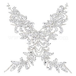 1 шт. цветочные аппликации из горного хрусталя&nbsp;PATC-CY0001-30