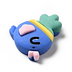 Кабошоны из непрозрачной смолы с мультяшным животным&nbsp;RESI-B012-07B