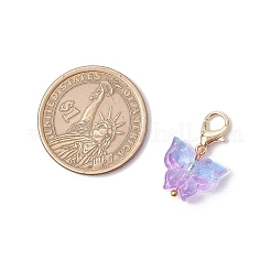 Подвесные украшения в виде бабочки из прозрачного стекла&nbsp;HJEW-JM03123