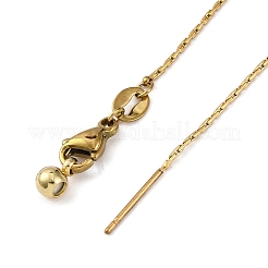 Ожерелья из нержавеющей стали ion plaing(ip) 304 boston link chain&nbsp;NJEW-Q003-02G