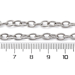 201 ожерелье из нержавеющей стали с цепочкой&nbsp;NJEW-Q013-12C-P