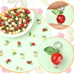 120шт 3 цвета акриловые подвески&nbsp;OACR-SC0002-58