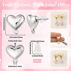 20 шт. Сплав серьги-гвоздики&nbsp;FIND-SC0019-23