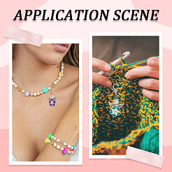 Кулон цветок из полимерной глины&nbsp;HJEW-SC00077