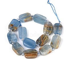 Нити из натурального голубого кальцита&nbsp;G-C098-A33-01