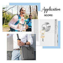 2 шт. круглое кольцо с подвеской в виде горы из нержавеющей стали 304&nbsp;KEYC-HS0001-03G