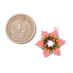 Стеклянные подвески из бисера&nbsp;PALLOY-MZ01241-04