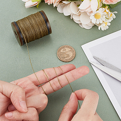 Круглый шнур из вощеного полиэстера длиной 90 м.&nbsp;YC-WH0019-02B