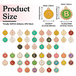 52шт 2 стиля подвески из сплава с эмалью&nbsp;FIND-TA0008-50