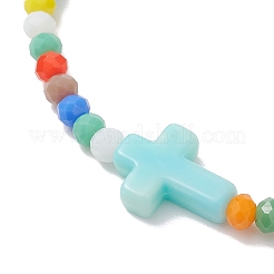 Стекло вышитый бисером браслеты&nbsp;BJEW-JB13021