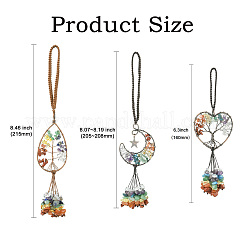 3 шт. 3 стиля медной проволоки&nbsp;HJEW-CJ0001-22