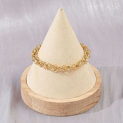 Браслеты-цепочки из нержавеющей стали 304 для женщин&nbsp;BJEW-Z143-04G