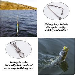 90 шт. 9 латунных рыболовных карабина с вертлюжками&nbsp;FIND-FH0004-40