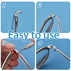 Аксессуары для ножек очков из сплава&nbsp;FIND-GA0007-35B