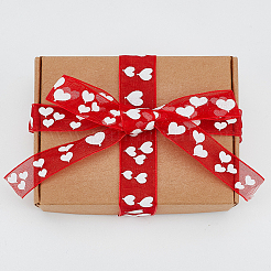 10м 2-цветная полиэстеровая шифоновая лента&nbsp;ORIB-LP0003-80A