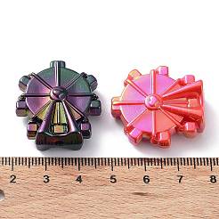 УФ-покрытие радужными переливающимися акриловыми бусинами&nbsp;X-OACR-A029-15