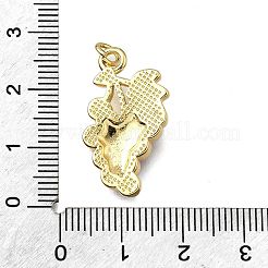 Латунь эмаль подвески&nbsp;KK-B136-07G-07