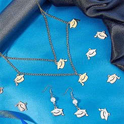 12 шт. подвески из нержавеющей стали 304 двух цветов&nbsp;STAS-UN0040-12