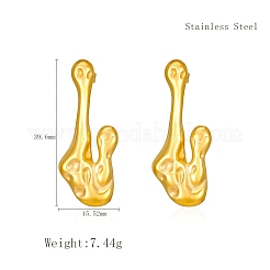 Элегантные серьги-гвоздики неправильной формы из нержавеющей стали 304&nbsp;YS1424