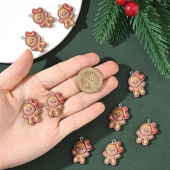 10 шт. рождественские подвески из непрозрачной смолы&nbsp;RESI-YW0005-10