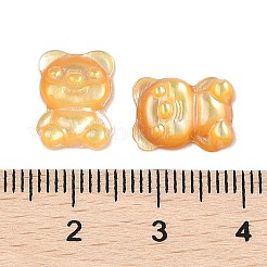 Природные желтые кабошоны оболочки&nbsp;SSHEL-I026-21C