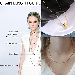 6шт латунные ожерелья-змейки для мужчин и женщин&nbsp;MAK-BBC0001-07