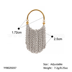 Женские кольца-кисточки из нержавеющей стали 304&nbsp;JT9065