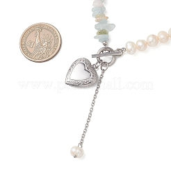 Натуральные кусочки морганита с картофелем&nbsp;NJEW-JN05894-02