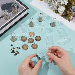 Наборы для самостоятельного изготовления подвесок из латуни и стекла&nbsp;DIY-BC0015-27G