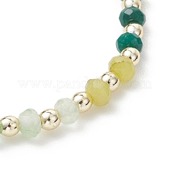 Браслеты из окрашенного натурального малайзийского нефрита и синтетического гематита для женщин&nbsp;BJEW-JB13069-03