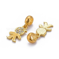 Латунь кубический цирконий европейские подвески с подвесками&nbsp;LS-KK-E772-05G