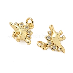 Латунные микро проложить кубического циркония подвески&nbsp;KK-P325-10G