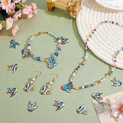 30шт 5 цвета подвески из сплава с покрытием стойки&nbsp;FIND-PH0027-93