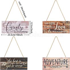 Настенные украшения из натурального дерева для украшения дома входной двери&nbsp;AJEW-FG0001-26