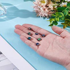 8шт стеклянные европейские бусины&nbsp;GLAA-LP0001-03