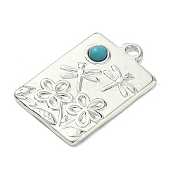 Окрашенные синтетические бирюзовые подвески&nbsp;STAS-G374-05S-05