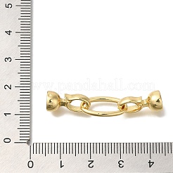 Латунь раз по сравнению с застежками&nbsp;KK-K389-020G