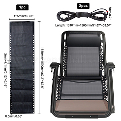 Рафа льняной тканевый чехол на стул&nbsp;AJEW-WH0230-58A