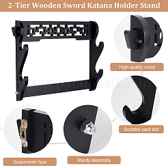 Деревянная подставка для катаны для меча DIY-WH0581-83